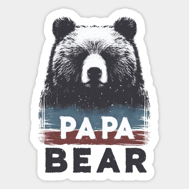 Papa Bear Sticker by CreativeSage